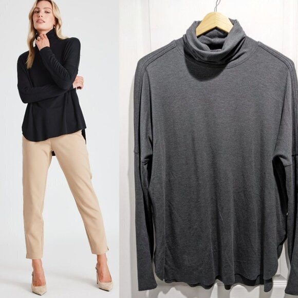 Kit and Ace | Burrow Turtleneck in Grey - Picture 1 of 12